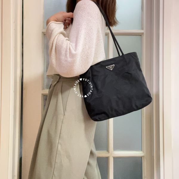 Vintage Prada Tote Bag 002 - Black