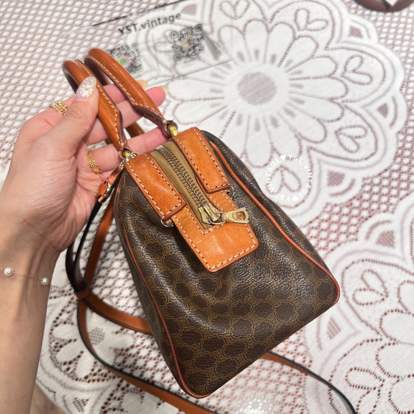 Vintage CELINE 1994s Macadam Mini Boston 002