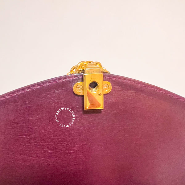 Vintage Bally Kelly Bag - Burgundy