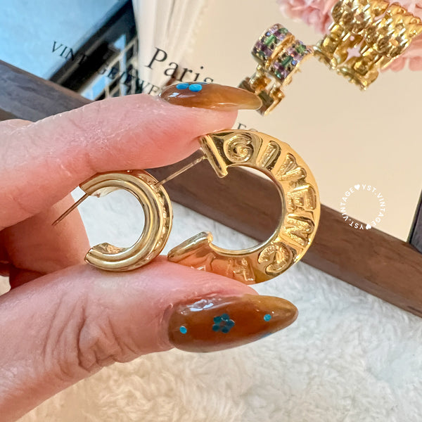 Vintage Givenchy Asymmetry Earrings