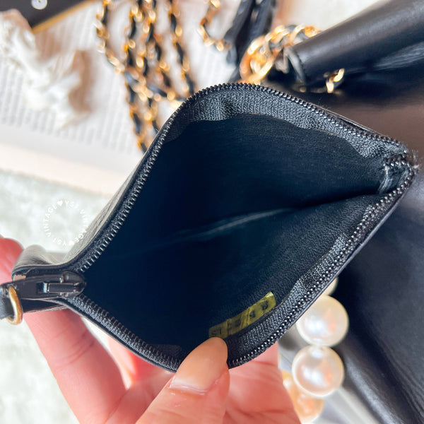 Vintage Chanel Bucket Bag with Coco Mark Chain - Black