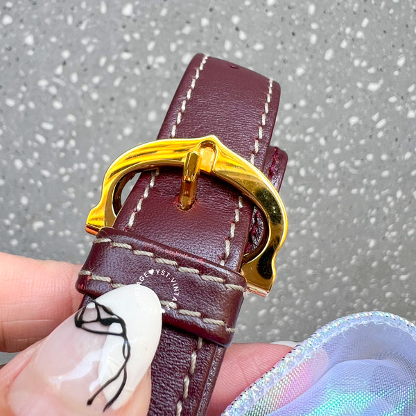 Vintage Cartier MUST DE CARTIER Mini Bucket Bag - Burgundy