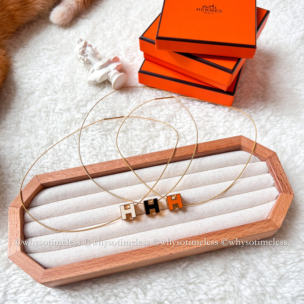 Vintage HERMÈS Cage d'H Pendant Necklace