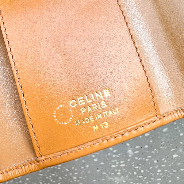 Vintage CELINE Macadam Key Case (6 Key Rings) - Brown