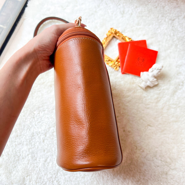 Vintage Loewe Velazquez Twist Handle Bag - Caramel Brown