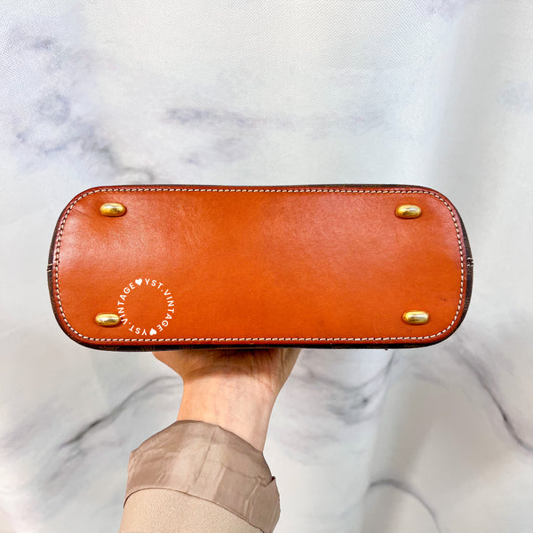 Vintage CELINE 1990s Macadam Mini Bolide - Brown 002