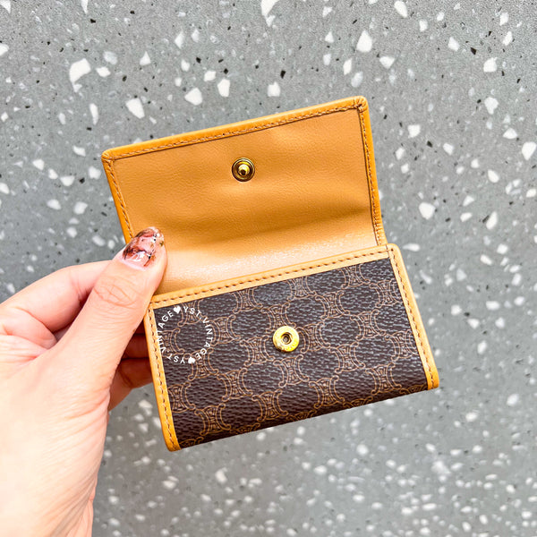 Vintage CELINE Macadam Key Case (6 Key Rings) - Brown