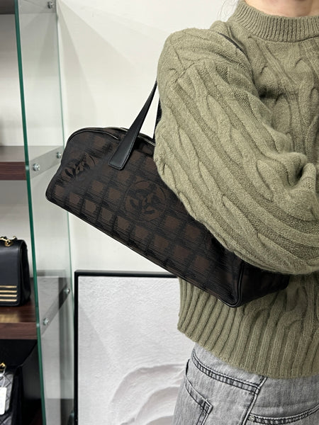 Vintage Chanel Coco Bar Baguette - Black*Brown