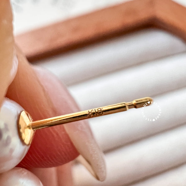 6-6.5mm Japanese Akoya Balance 18KYG Earrings