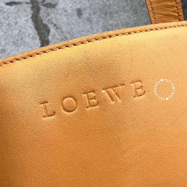 Vintage Loewe Mini Tote Bag - Beige
