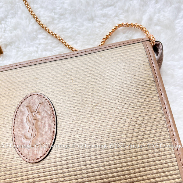 Vintage YSL Clutch 002 - Beige