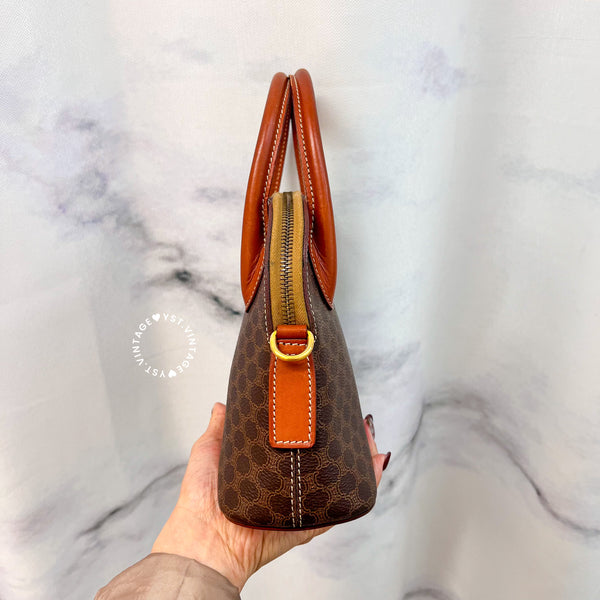 Vintage CELINE 1990s Macadam Mini Bolide - Brown 002