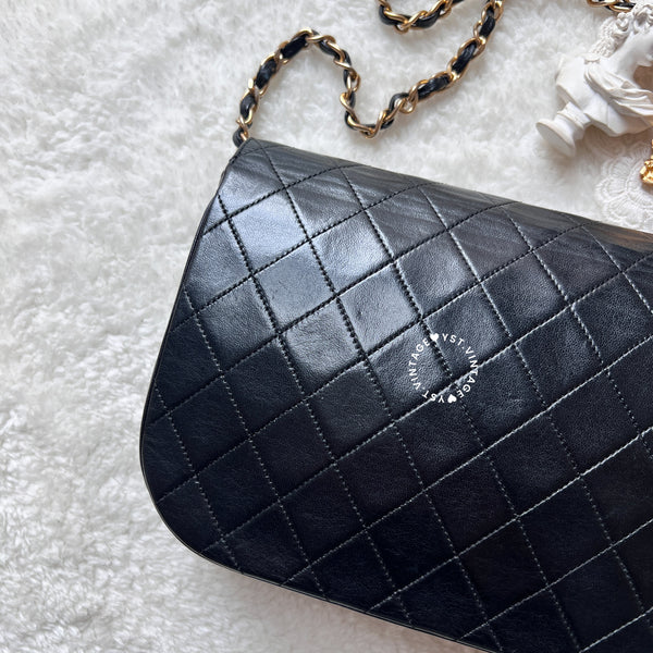 Vintage Chanel Double Flap Bag - Black 005