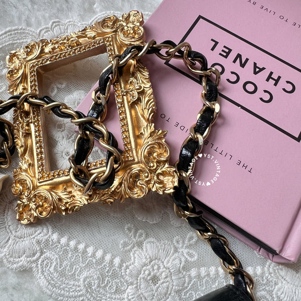 Vintage Chanel Double Flap Bag - Black 005