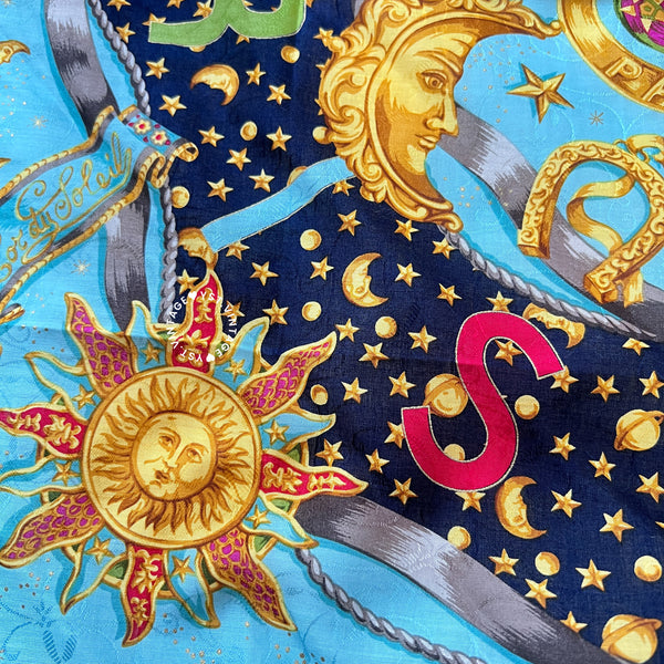 Vintage CELINE Scarf/ Handkerchief - Astrolabe