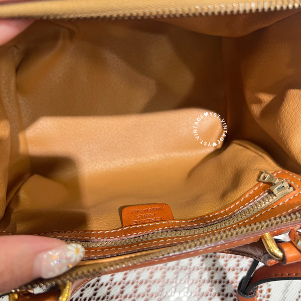 Vintage CELINE 1994s Macadam Mini Boston 002