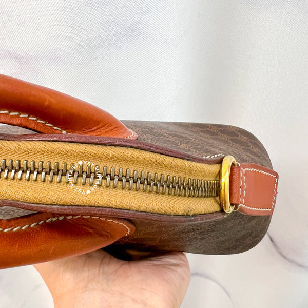 Vintage CELINE 1990s Macadam Mini Bolide - Brown 002