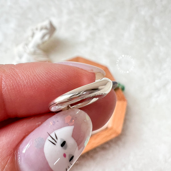 Vintage Tiffany & Co. Elsa Peretti Sterling Silver Open Heart Necklace - Size S