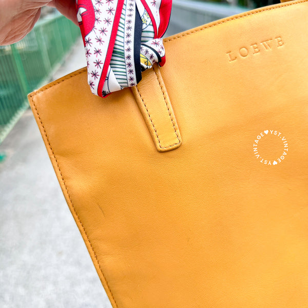 Vintage Loewe Mini Tote Bag - Beige