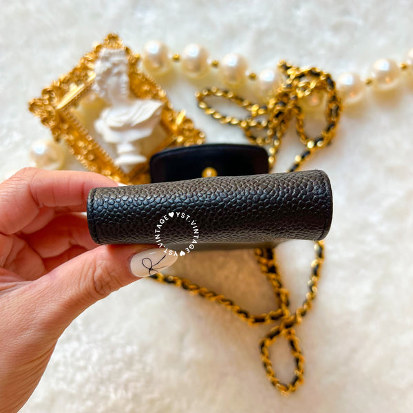 Vintage Chanel Caviar Mini Bag/ Phone Case - Black