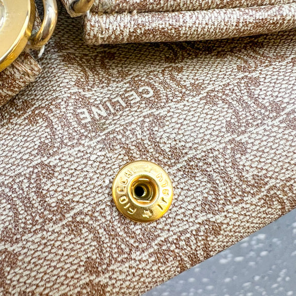 Vintage CELINE Sulky Macadam Coins Bag 004 - Beige