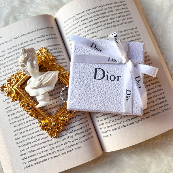 Pre-owned Dior CD Navy Stud Earrings