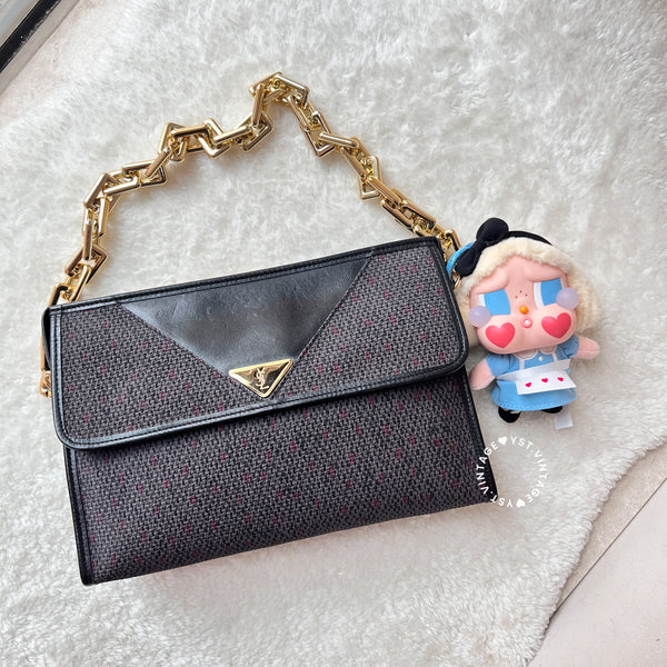 Vintage YSL 1990s Envelope Clutch
