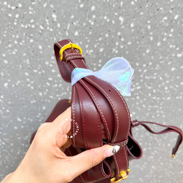 Vintage Cartier MUST DE CARTIER Mini Bucket Bag - Burgundy