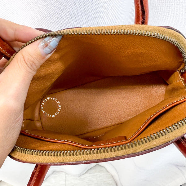 Vintage CELINE 1990s Macadam Mini Bolide - Brown 002