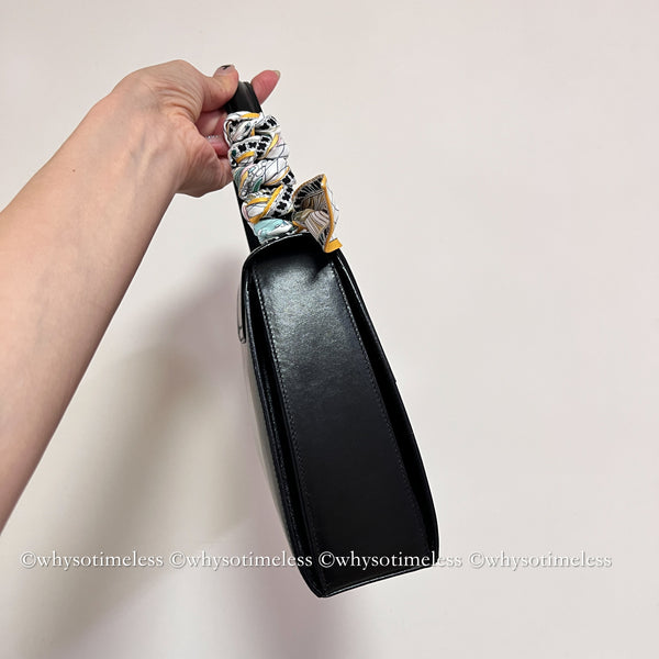Vintage CELINE Planet Push Lock Kelly Bag - Black