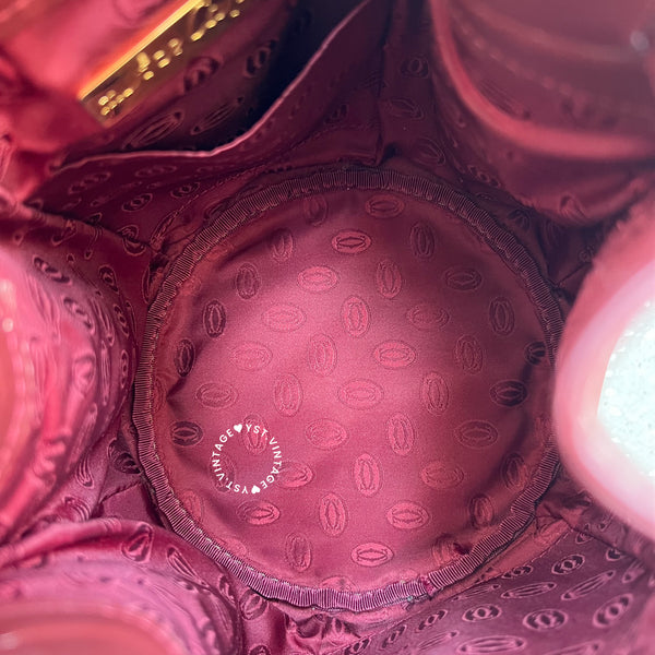 Vintage Cartier MUST DE CARTIER Mini Bucket Bag - Burgundy