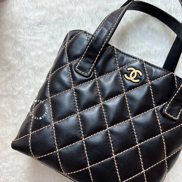 Vintage Chanel Vivian Tote Bag - Black 005