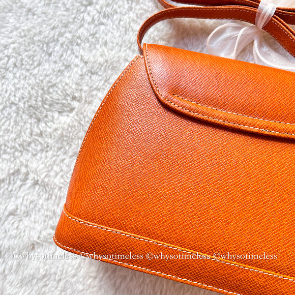 Vintage Valentino Garavani V-lock Crossbody Bag - Golden Brown