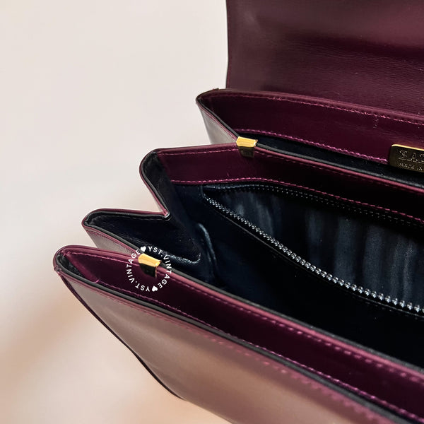 Vintage Bally Kelly Bag - Burgundy