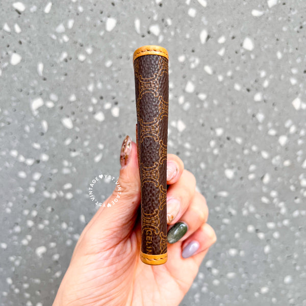 Vintage CELINE Macadam Key Case (6 Key Rings) - Brown