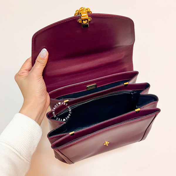 Vintage Bally Kelly Bag - Burgundy