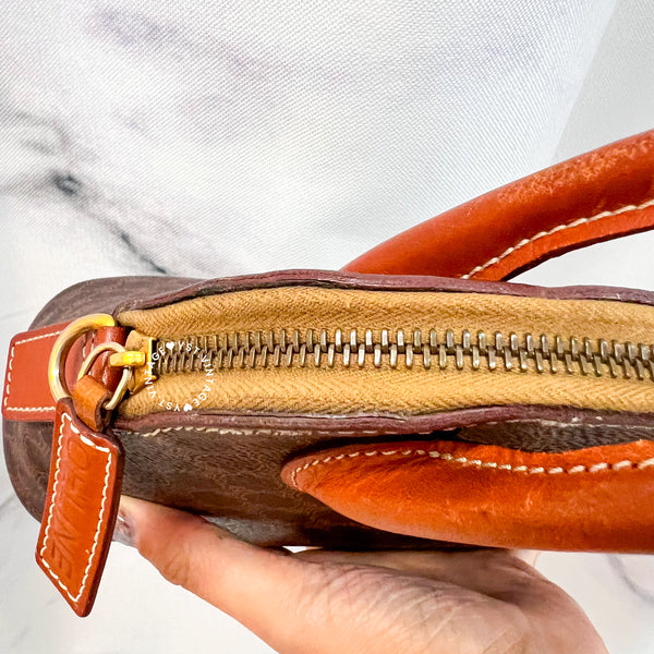 Vintage CELINE 1990s Macadam Mini Bolide - Brown 002