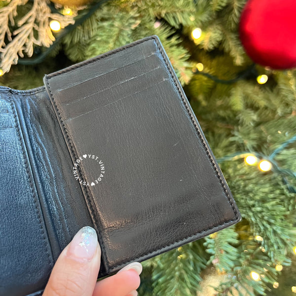 Vintage Chanel Caviar Coco Card Holder - Black 005