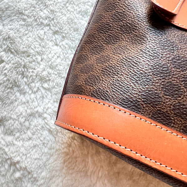 Vintage CELINE Macadam Bucket Hand/ Shoulder Bag 003