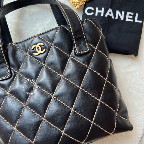 Vintage Chanel Vivian Tote Bag - Black 005