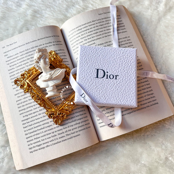 Pre-owned Dior CD Navy Stud Earrings