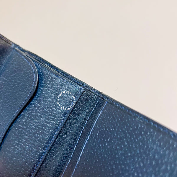 Vintage Gucci 1980's GG Wallet - Navy