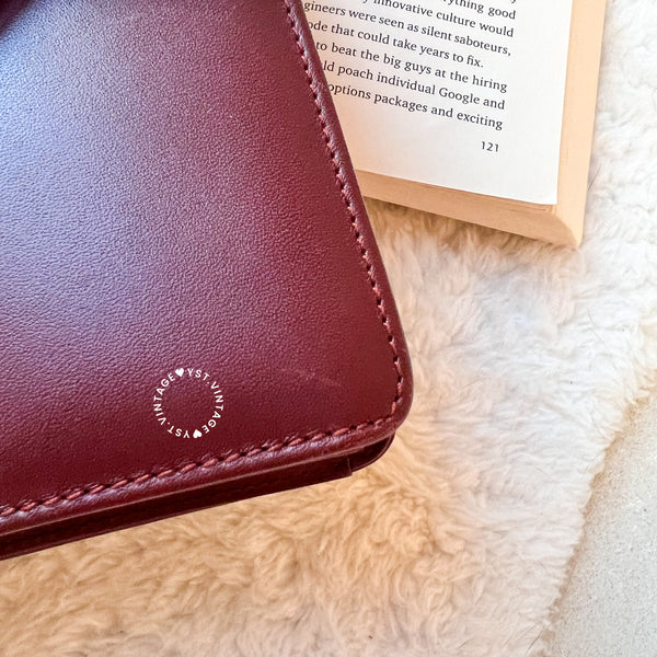 Vintage Cartier MUST DE CARTIER Envelope Bag - Burgundy