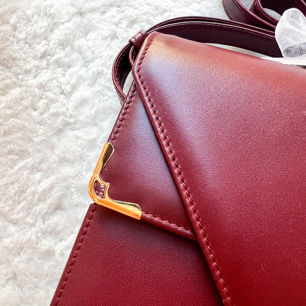 Vintage Cartier MUST DE CARTIER Envelope Bag - Burgundy