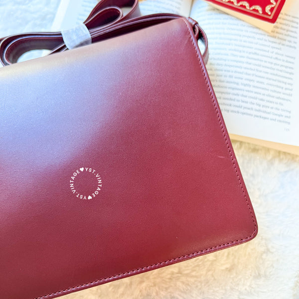 Vintage Cartier MUST DE CARTIER Envelope Bag - Burgundy