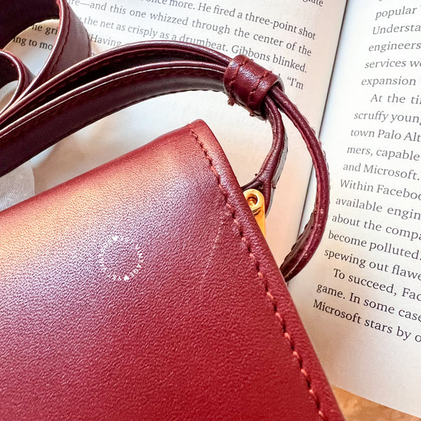 Vintage Cartier MUST DE CARTIER Envelope Bag - Burgundy