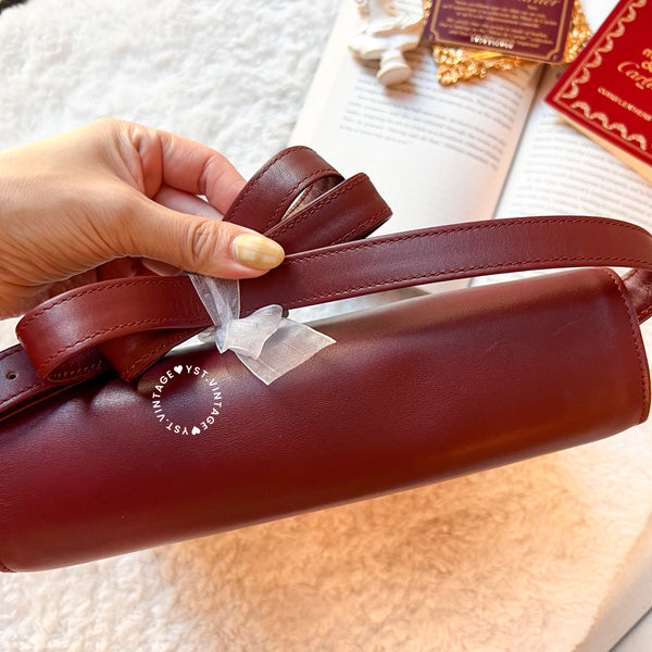 Vintage Cartier MUST DE CARTIER Envelope Bag - Burgundy