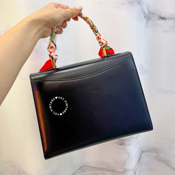 Vintage Bally Kelly Bag - Navy