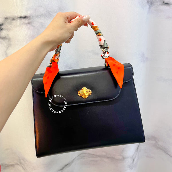 Vintage Bally Kelly Bag - Navy