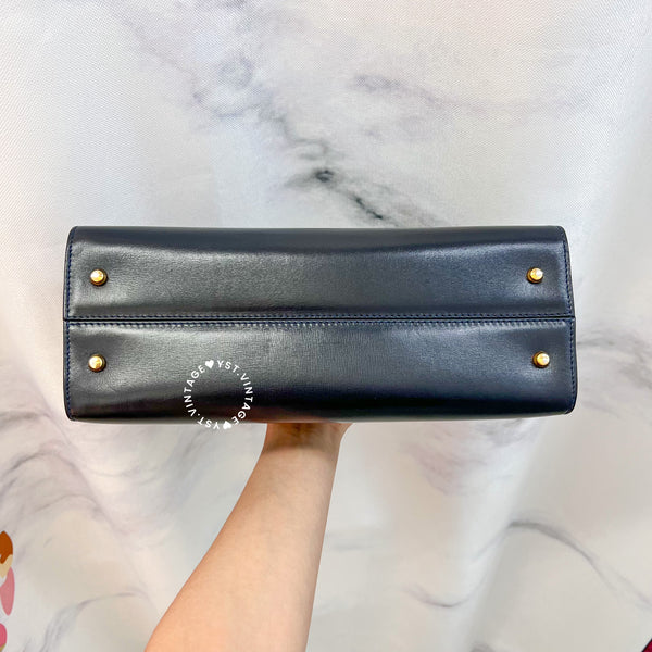 Vintage Bally Kelly Bag - Navy
